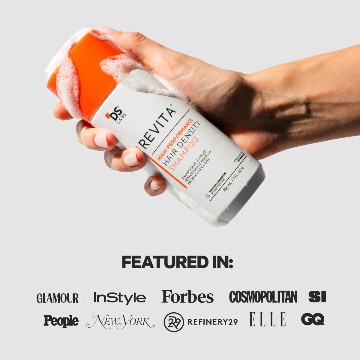 DS Labs Revita Shampoo – High-Performance Hair Density Shampoo, Volumizing & Thickening, Fuller, Healthier-Looking Hair, Sulfate & Silicone Free, For Men & Women, 205mL